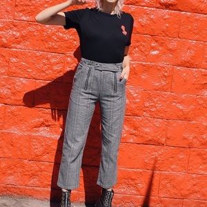 Valfré “Valeria” plaid cropped pants S